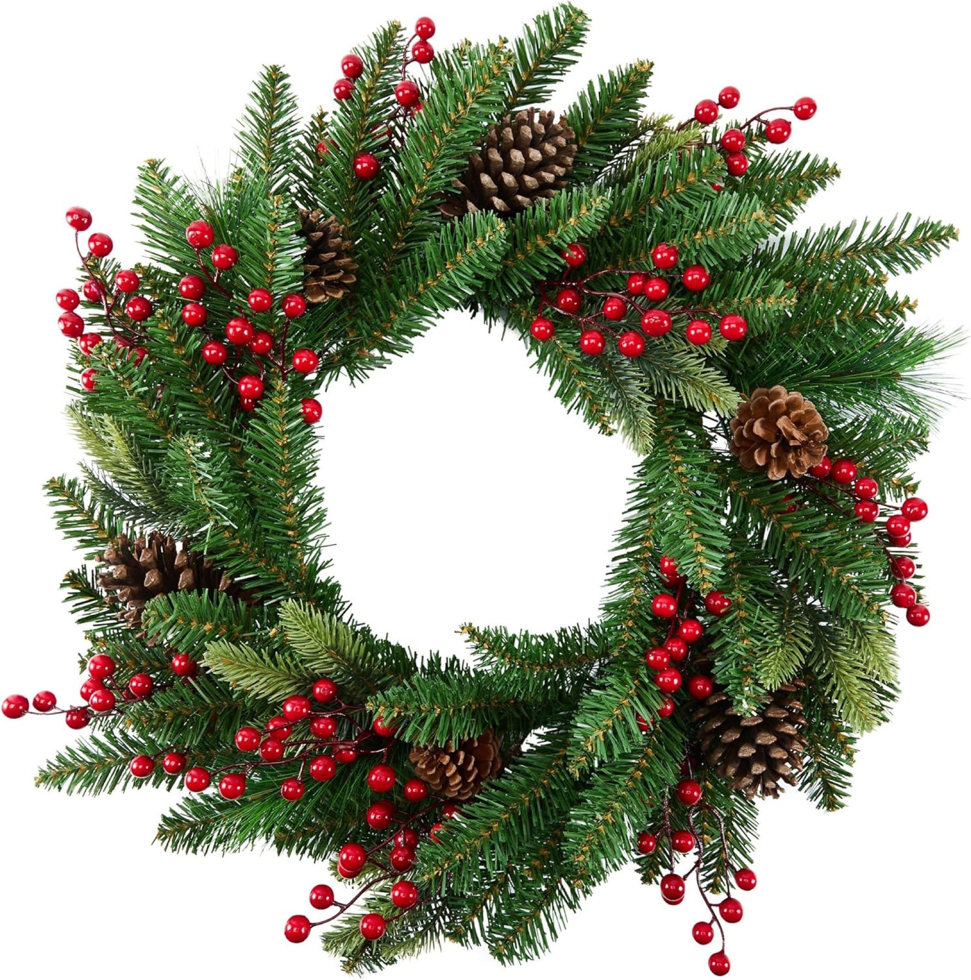 Artificial Pinecone & Berry Christmas Wreath product