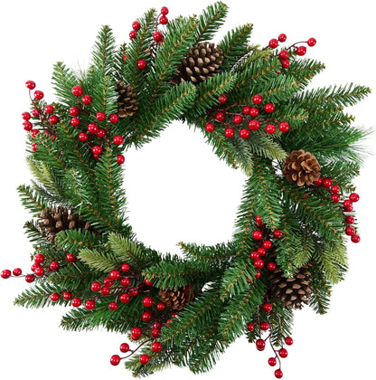 Artificial Pinecone & Berry Christmas Wreath product