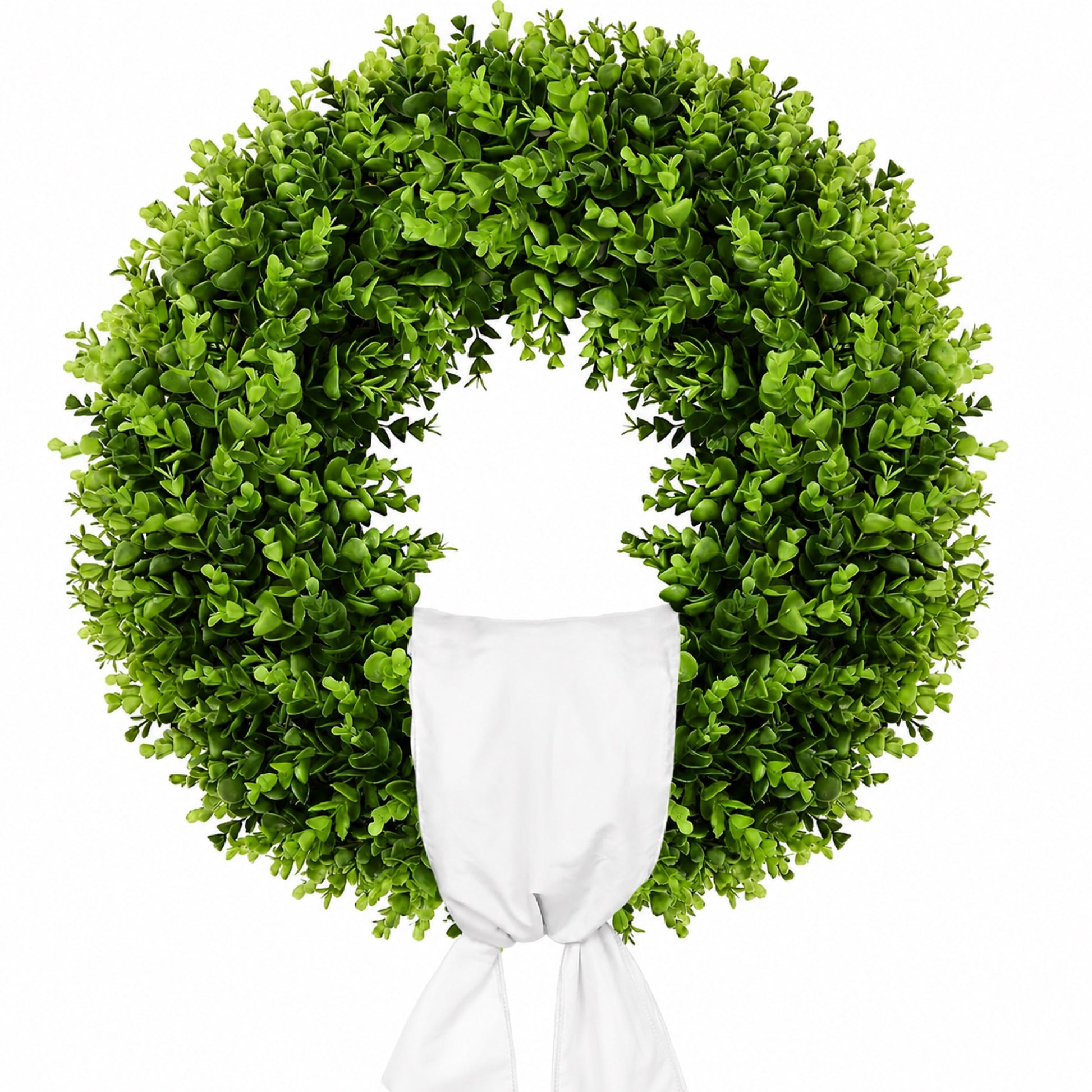 Artificial Eucalyptus Leaf Wreath — view 1
