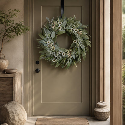 Artificial Eucalyptus Wreath — view 1