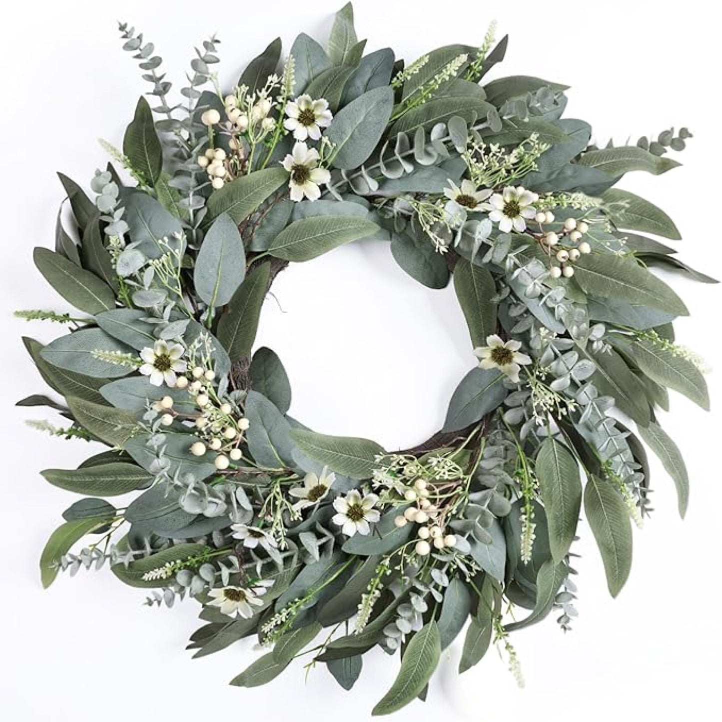 Artificial Eucalyptus Wreath — view 6