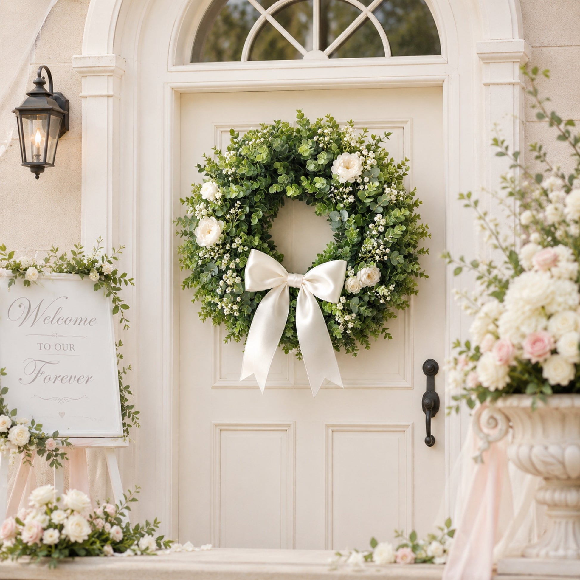Artificial Gardenia Wreath — view 6