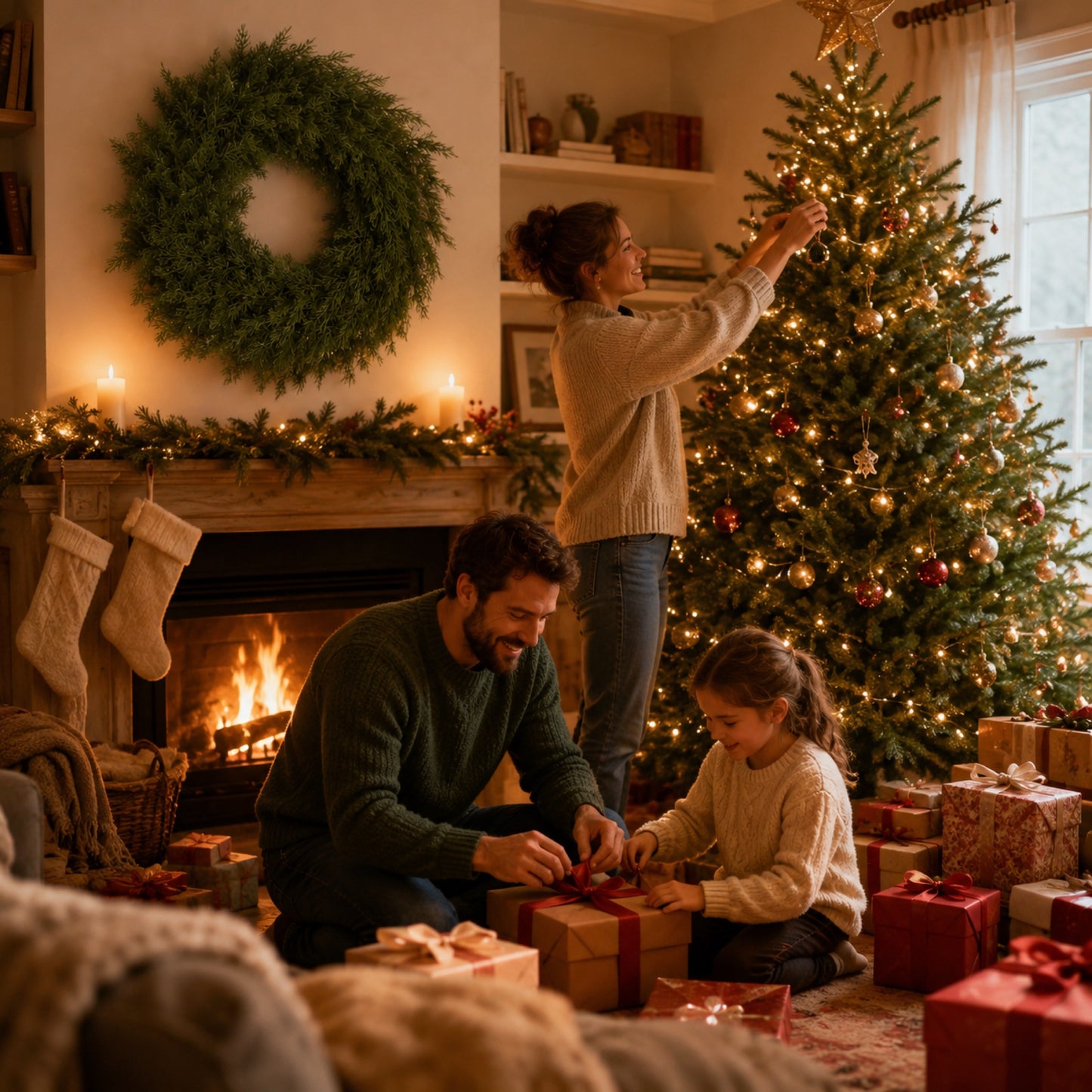 Artificial Pine Fir Christmas Wreath — view 4