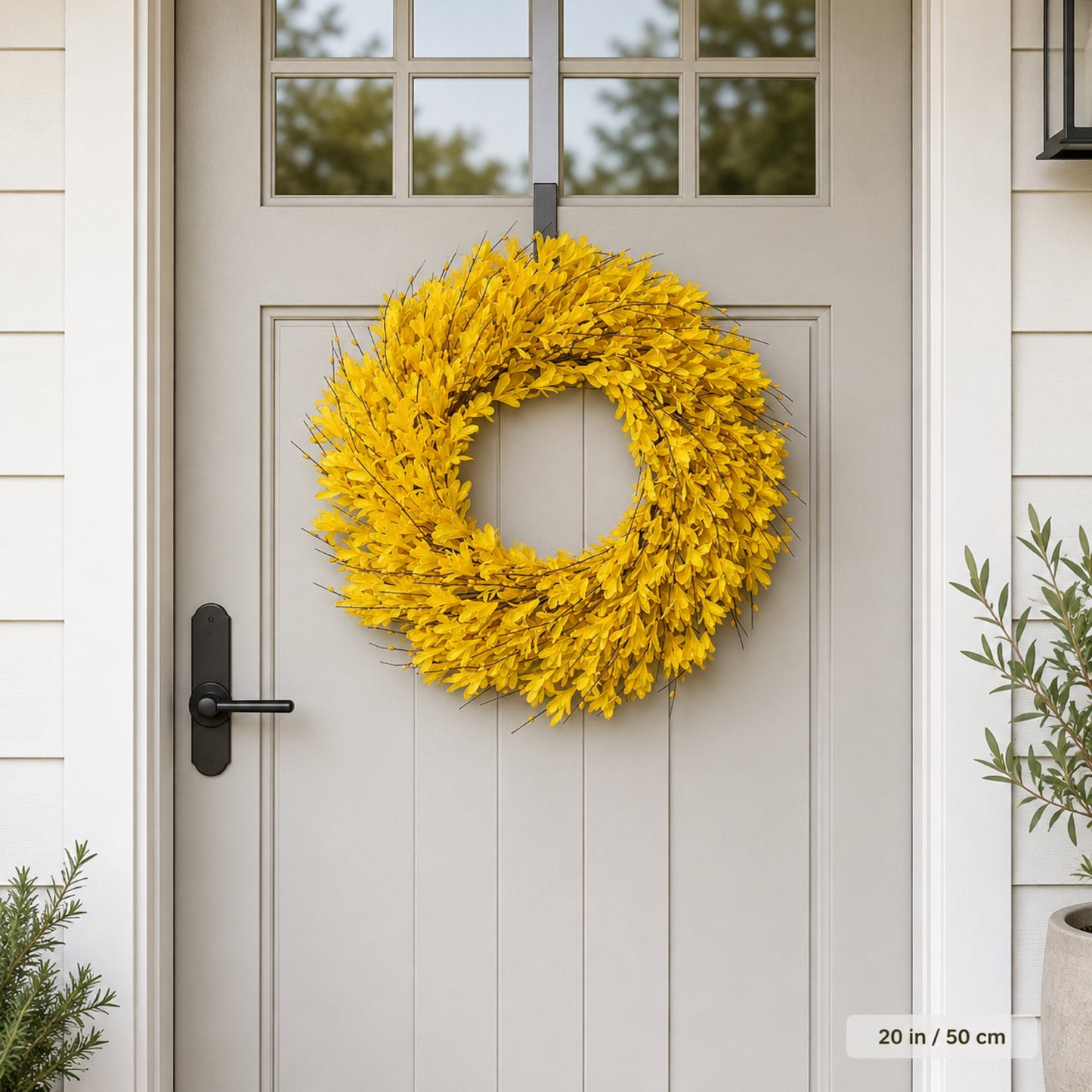 Artificial Winter Jasmine Wreath — view 1