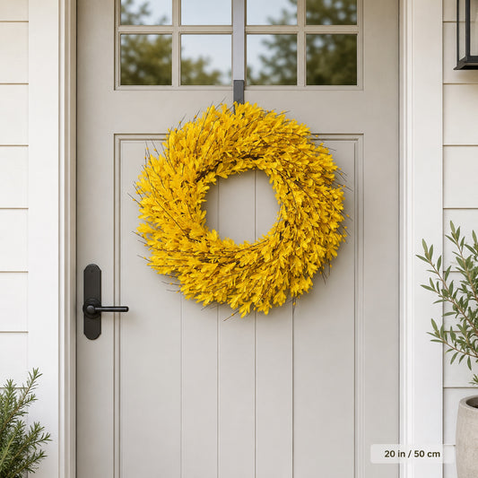 Artificial Winter Jasmine Wreath — view 1