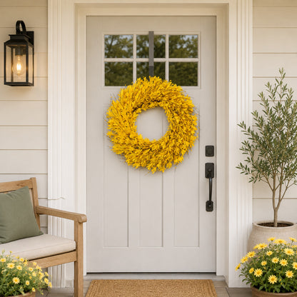 Artificial Winter Jasmine Wreath — view 4