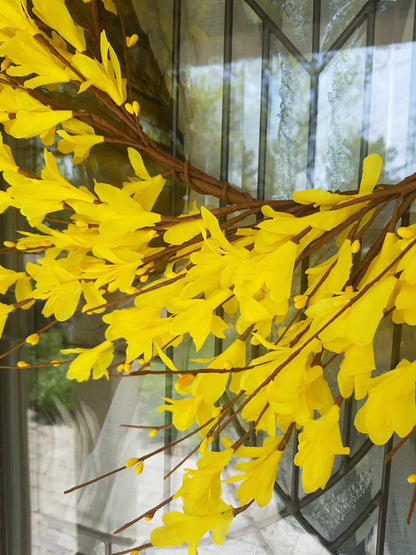 Artificial Winter Jasmine Wreath — view 8