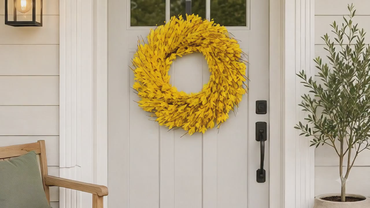 Artificial Winter Jasmine Wreath — workshop promo video